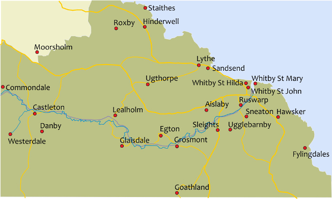Interactive map of Whitby Deanery
