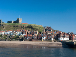 Church of St Mary Whitby from the harbourside